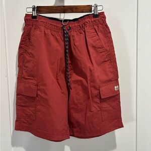 Men's Red Cargo Shorts